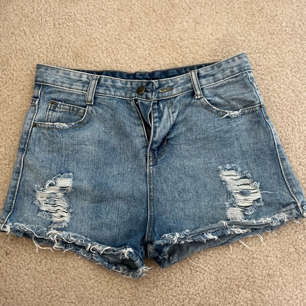 Denim shorts